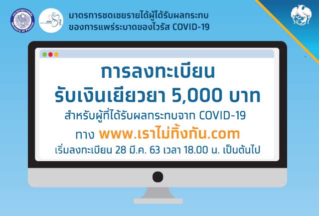 มาตรการชดเชยรายได้แก่ลูกจ้างของสถานประกอบการที่ได้รับผลกระทบ หรือผู้ได้รับผลกระทบอื่น ๆ ของการแพร่ระบาดของไวรัสโคโรนา (COVID-19) “มาตรการเยียวยา 5,000 บาท (3 เดือน)”