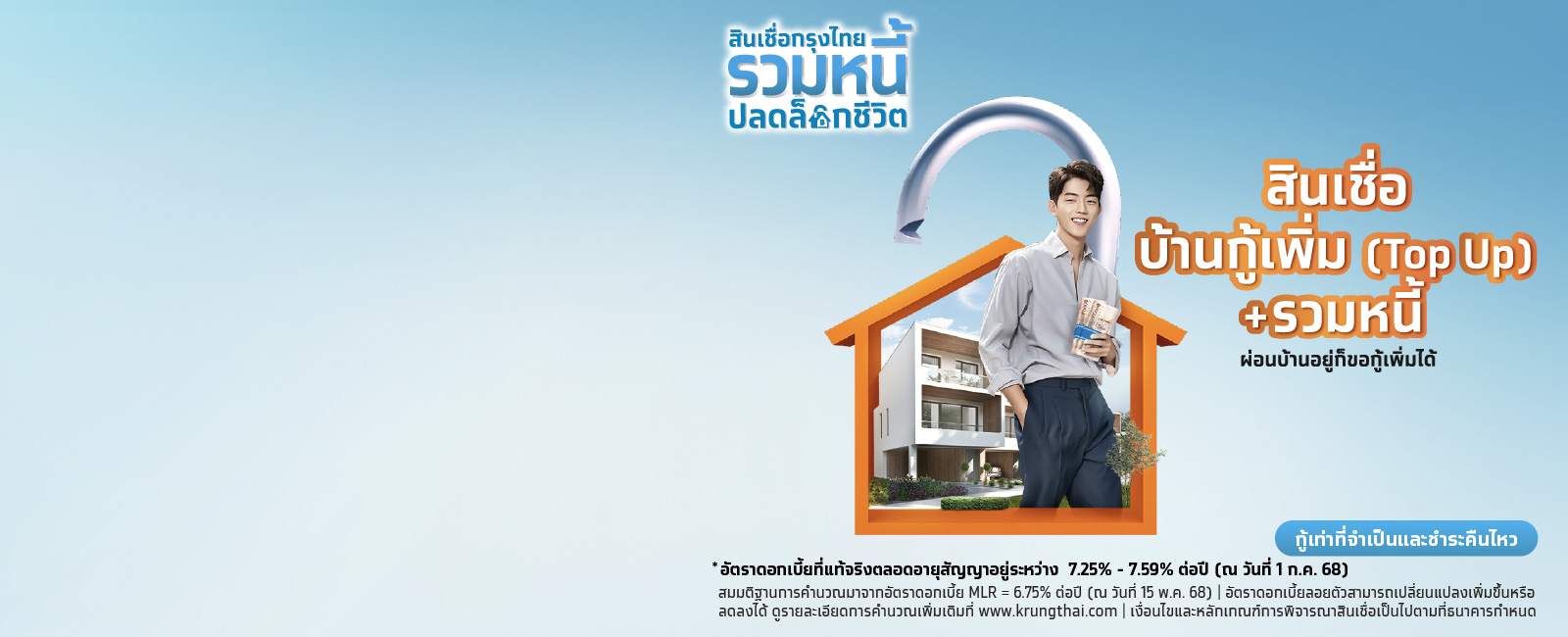 สินเชื่อกู้เพิ่ม (Top up) รวมหนี้