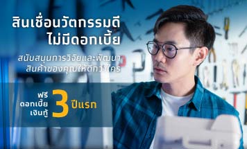 โครงการสนับสนุนสินเชื่อนวัตกรรมดี ไม่มีดอกเบี้ย