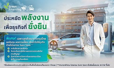 สินเชื่อเพื่อการอนุรักษ์พลังงานและสิ่งแวดล้อม  Green Lending for SCG SOLAR ROOF SOLUTIONS