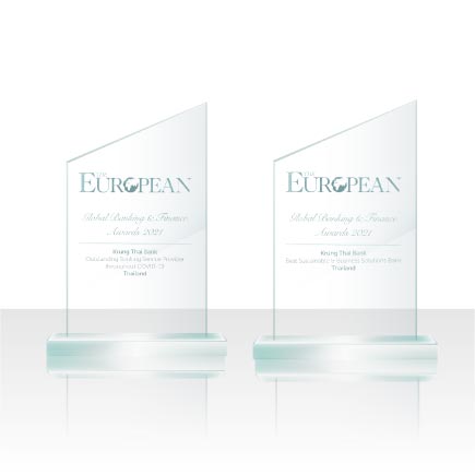 รางวัล The European Awards 2021 จากนิตยสาร The European ของประเทศสหราชอาณาจักร ใน 2 สาขา 