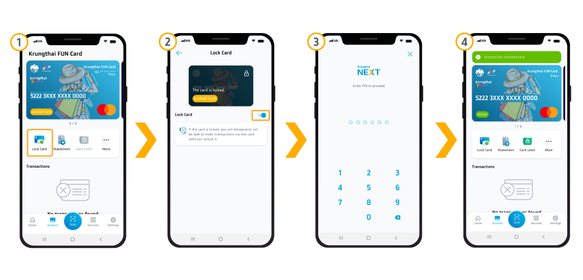 How to use KRUNGTHAI FUN DEBIT CARD
