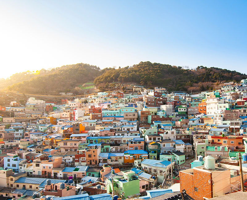 ท่องเที่ยวเกาหลี ที่เที่ยวเกาหลี สถานที่เที่ยวเกาหลี หมู่บ้านวัฒนธรรม คัมชอน, Gamcheon Culture Village