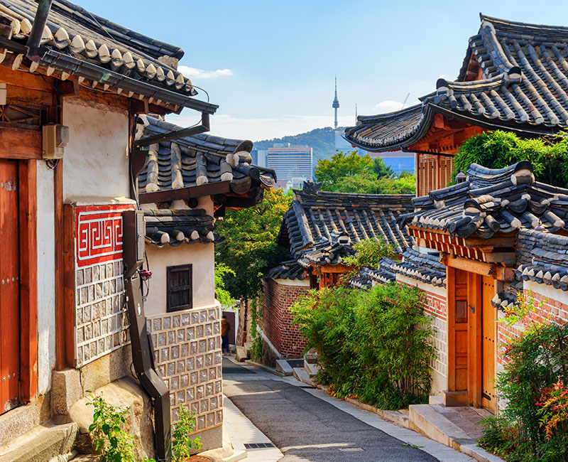 ท่องเที่ยวเกาหลี ที่เที่ยวเกาหลี สถานที่เที่ยวเกาหลี หมู่บ้านบุกชอนฮันอก, Bukchon Hanok Village