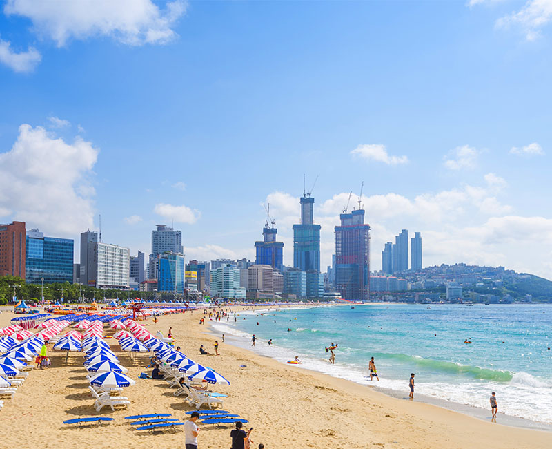 ท่องเที่ยวเกาหลี ที่เที่ยวเกาหลี สถานที่เที่ยวเกาหลี หาดแฮอึนแด, Haeundae Beach