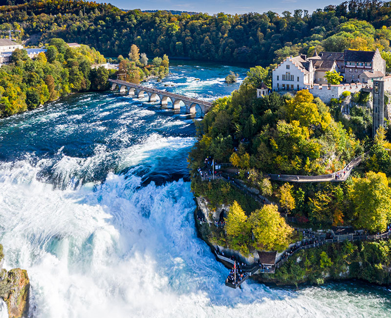 ที่เที่ยวสวิตเซอร์แลนด์ น้ำตกไรน์ (Rhine Falls)