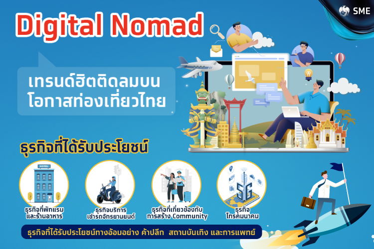 Digital Nomad เทรนด์ฮิตติดลมบน โอกาสท่องเที่ยวไทย