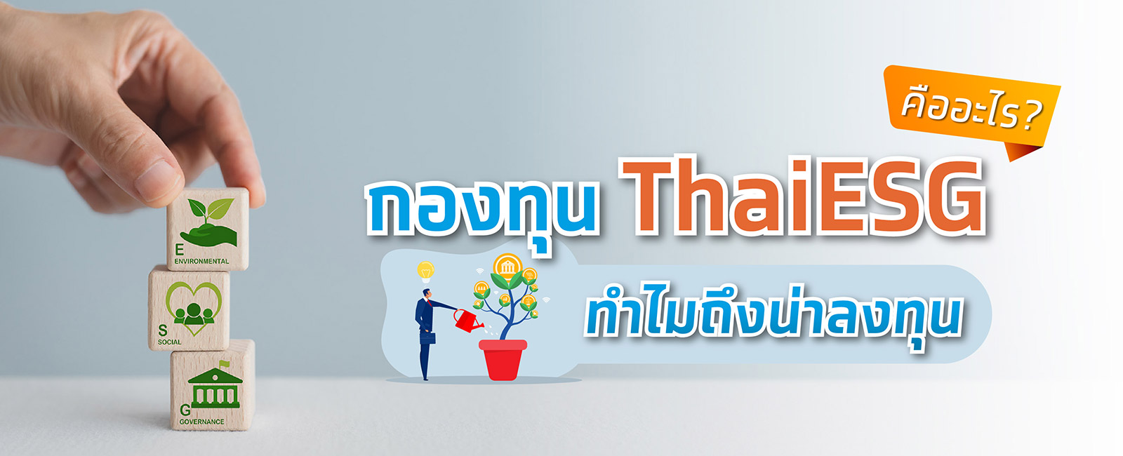 กองทุน Thai ESG คืออะไร ทำไมกองทุน Thai ESG น่าลงทุนเพื่อลดหย่อนภาษี
